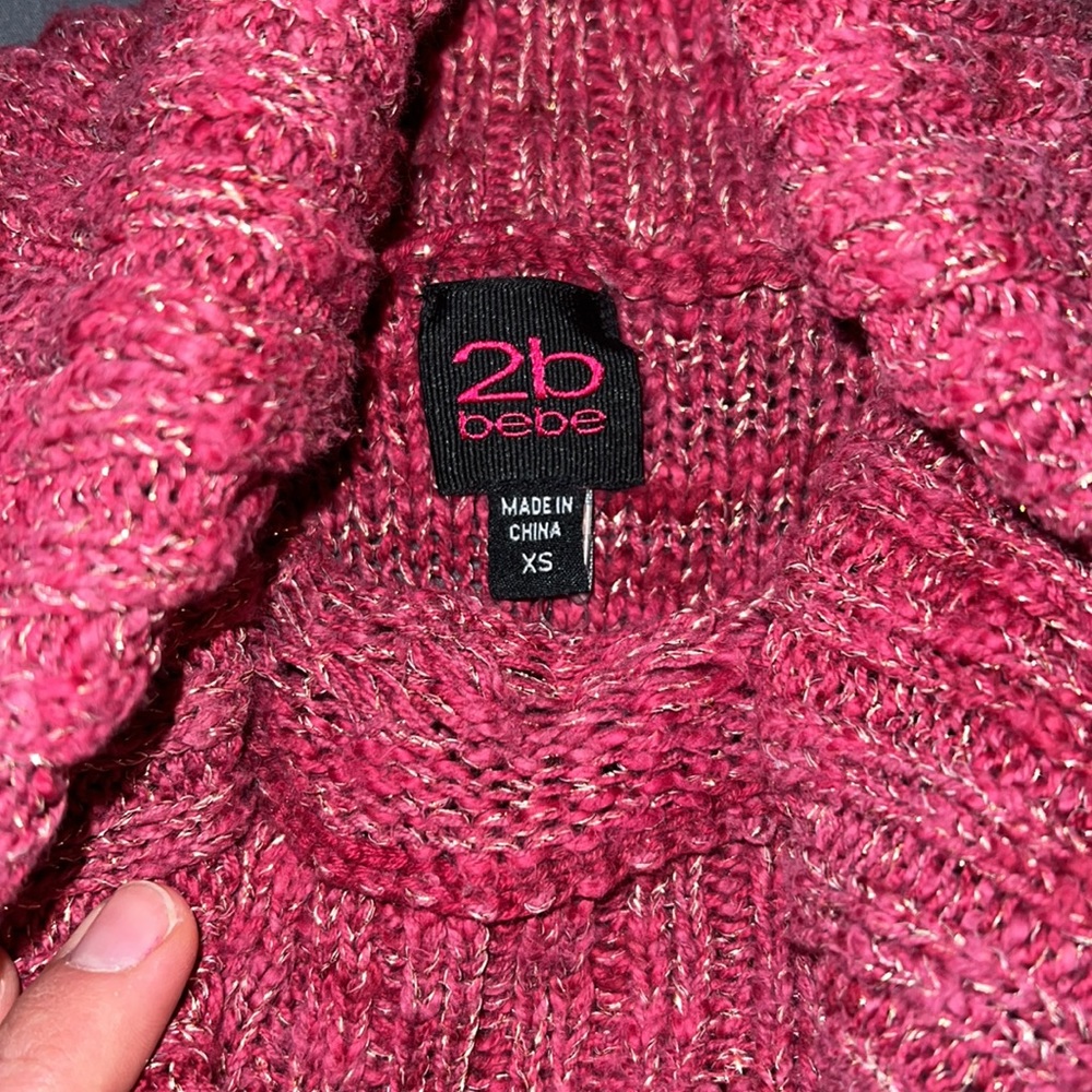 2b bebe cowl neck sweater - Picture 4 of 5